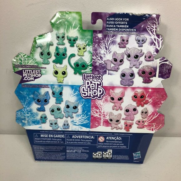 Littlest Pet Shop Frosted Wonderland Figure 16 Pack Pets Collection Toy Mini - Picture 2 of 11